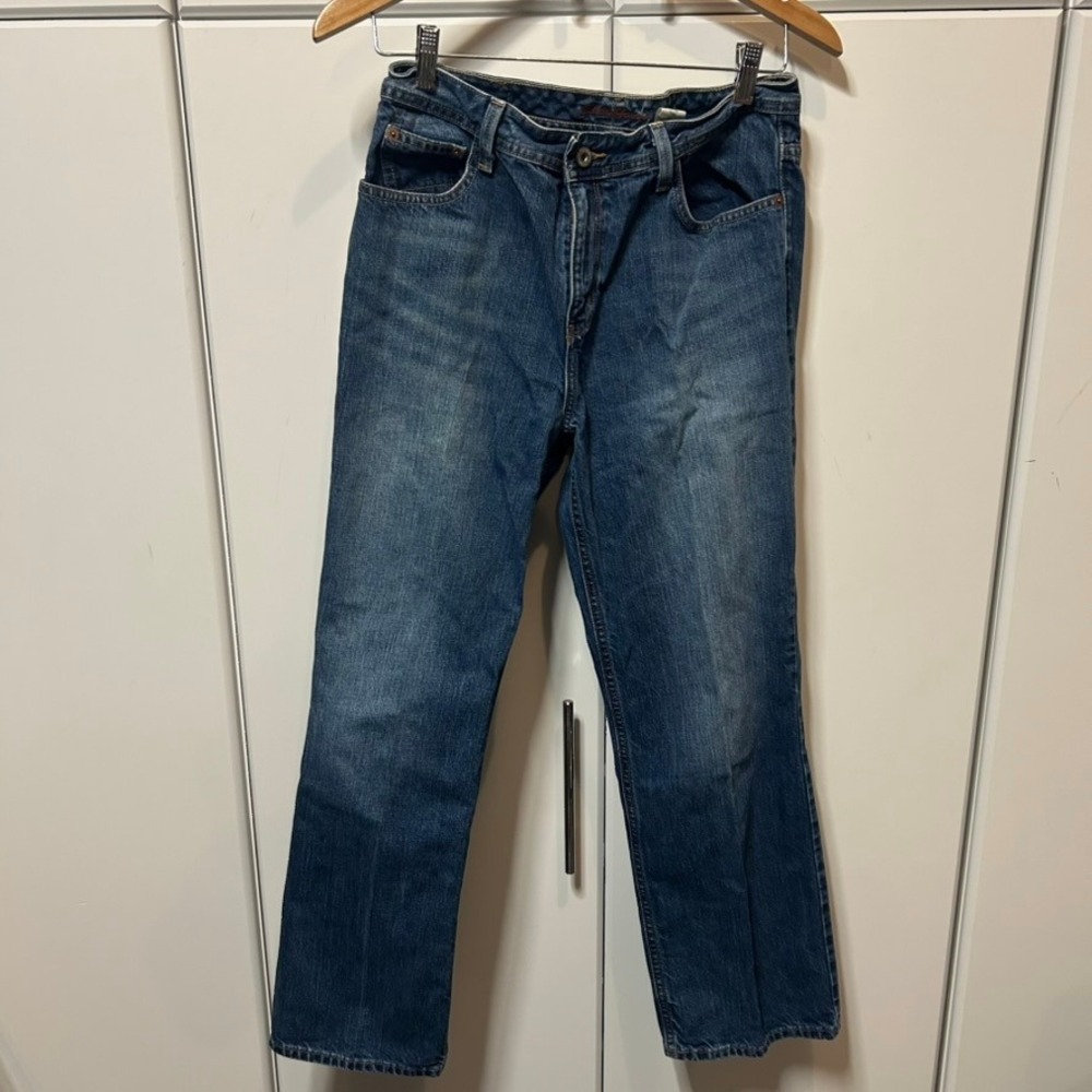 Eddie Bauer Womens 10S Straight Leg Jeans Blue Medium Wash High Rise Fall 2006
